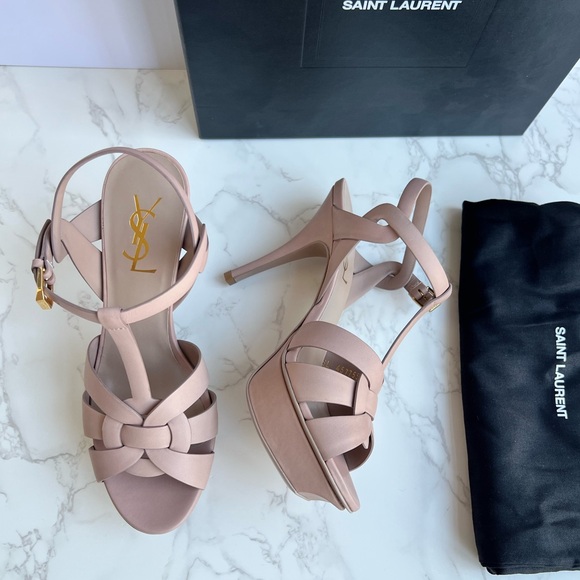 Authentic Brand New Saint Laurent Tribute sandals 75mm - Picture 1 of 7
